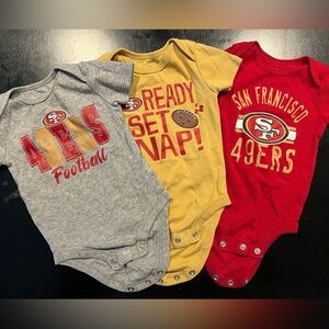 Infant Bodysuit Set of THREE - San Francisco 49ers